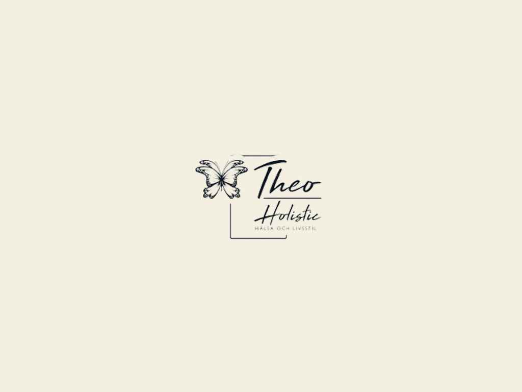Theoholistics logotyp på beige bakgrund